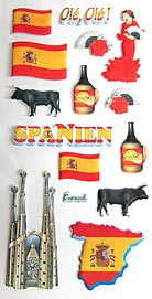 Sticker 3D Spanien